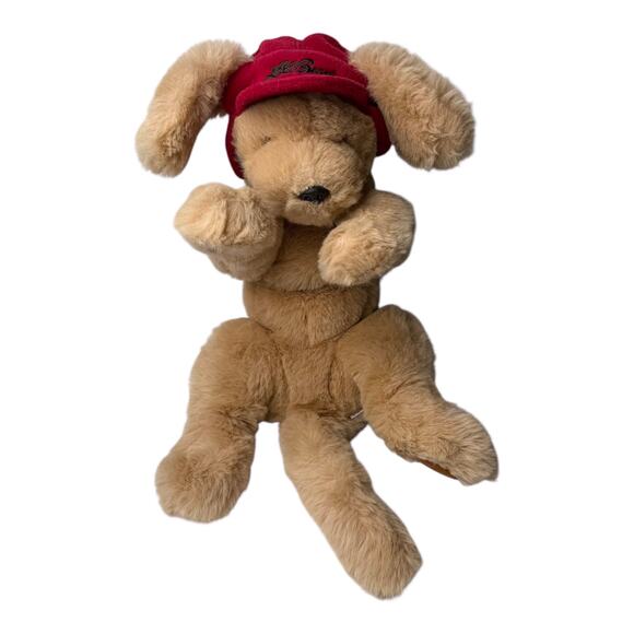 GUND DOG PLUSH 24” Muttsy LL Bean Red Trapper Hat Stuffed Animal Hunting Cap VTG - Picture 1 of 12